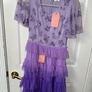 Ivy City Co Sarah dress purple NWT Small